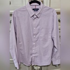 Mens Tommy Hilfiger Button Down Dress Shirt L 16-16 1/2